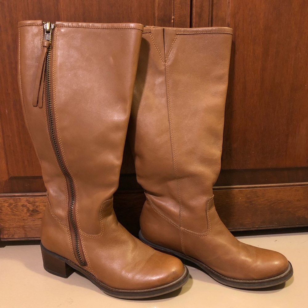Lucky Brand Shoes LK Heston Caramel Brown Calf Boot
